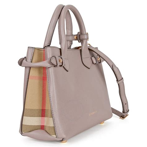 burberry small canterbury tote in thistle grey|burberry camera handbags.